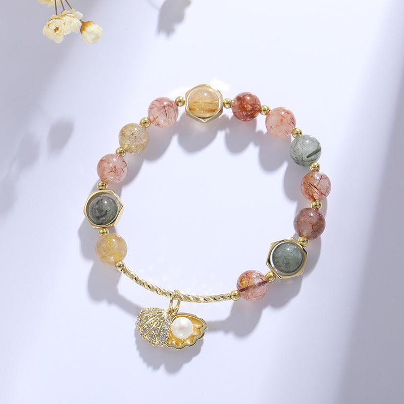Bracelet élastique en Cristal coloré