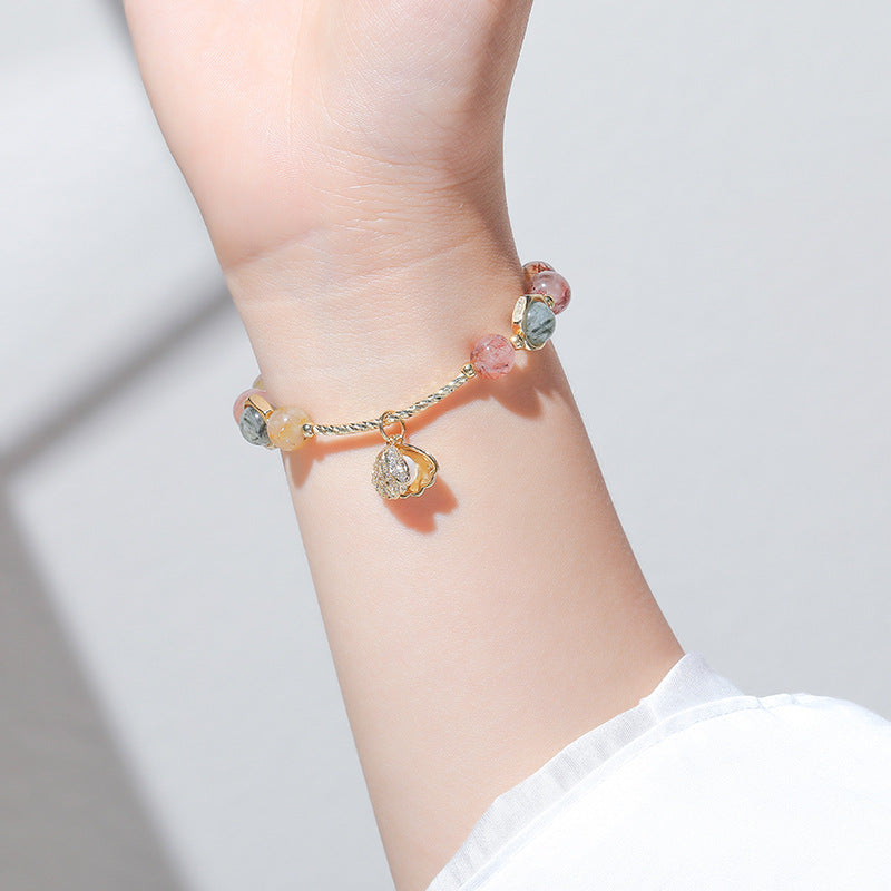 Bracelet élastique en Cristal coloré