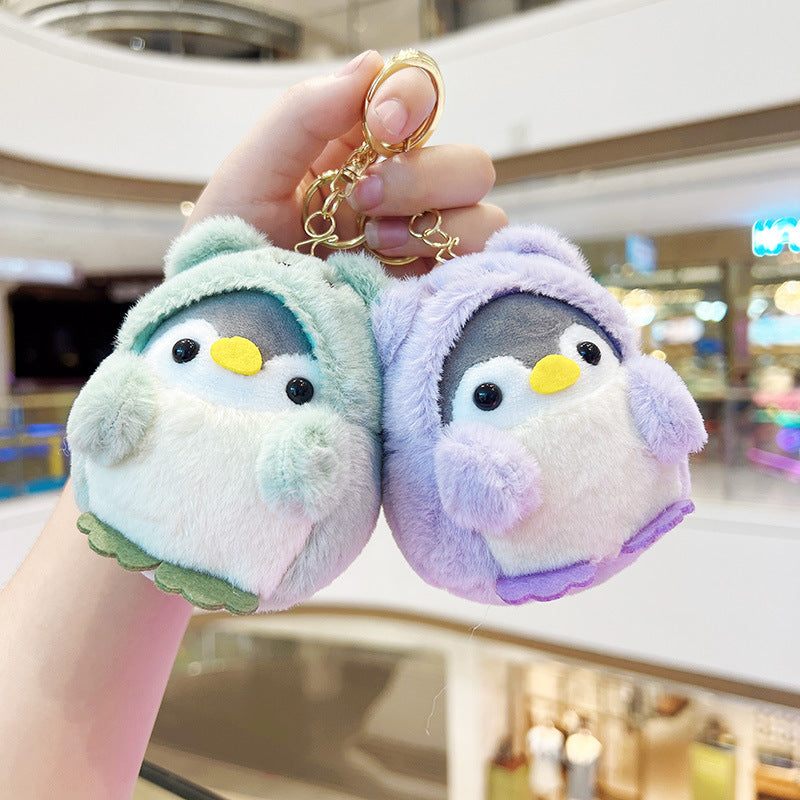 Porte-clé peluche pingouin