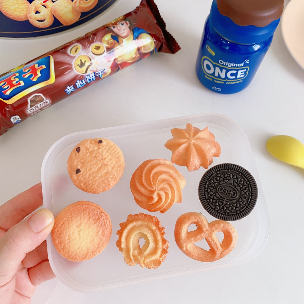 Épingle à cheveux en acrylique en forme de biscuit