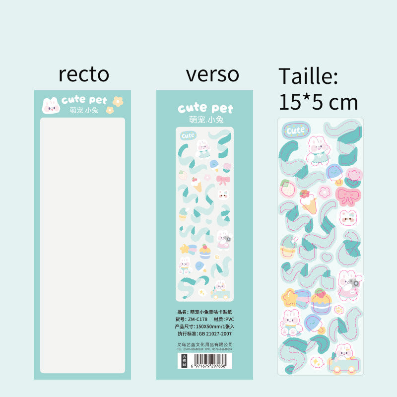 Stickers / Autocollant décoratif / One sheet / Une feuille