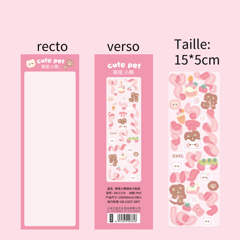 Stickers / Autocollant décoratif / One sheet / Une feuille