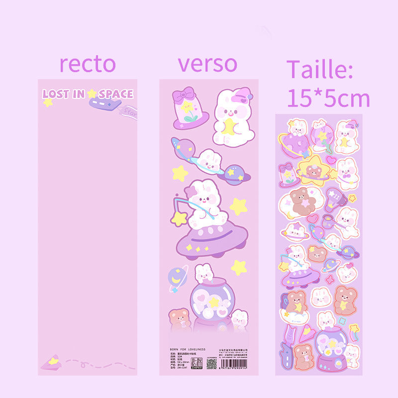 Stickers / Autocollant décoratif / One sheet / Une feuille