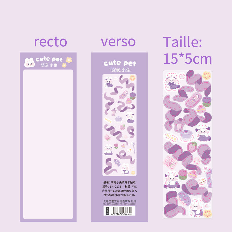 Stickers / Autocollant décoratif / One sheet / Une feuille