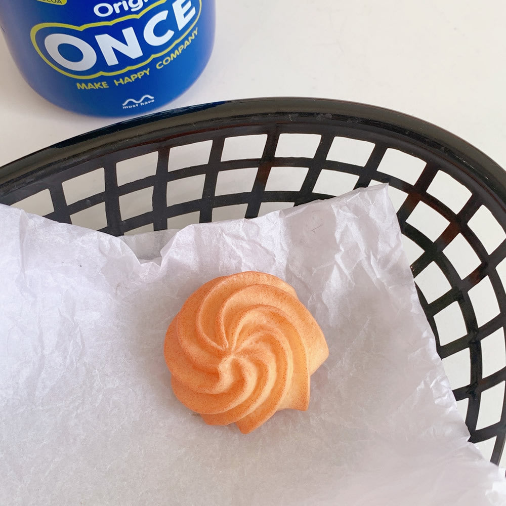 Épingle à cheveux en acrylique en forme de biscuit