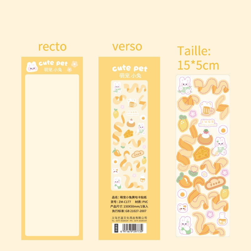 Stickers / Autocollant décoratif / One sheet / Une feuille