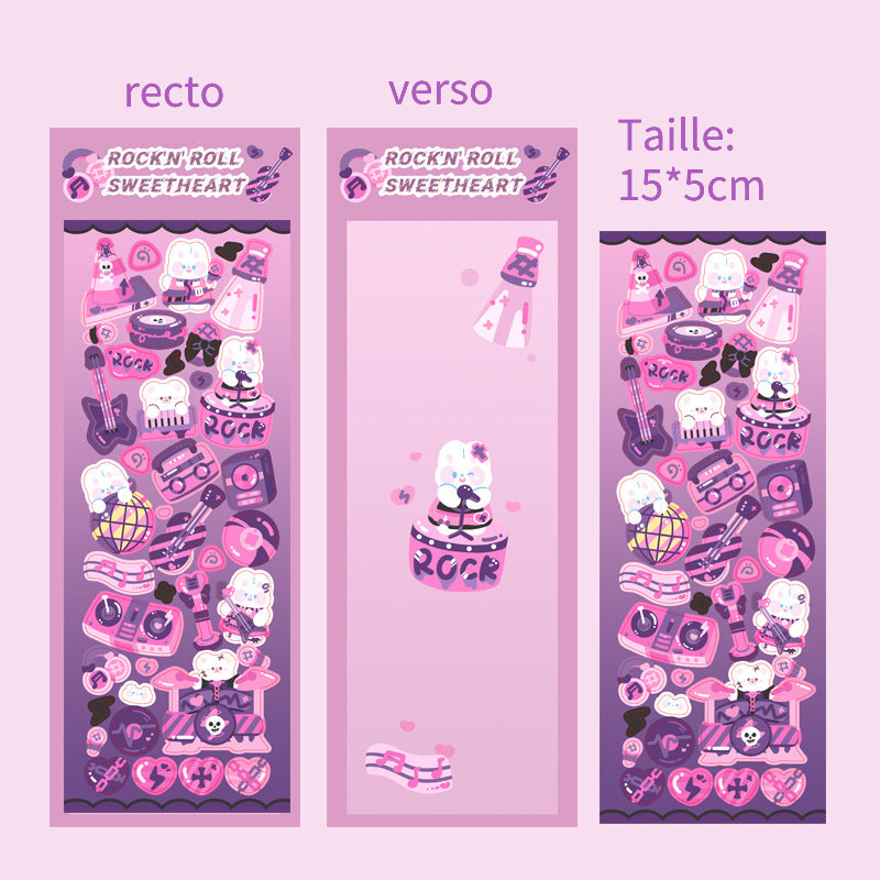 Stickers / Autocollant décoratif / One sheet / Une feuille