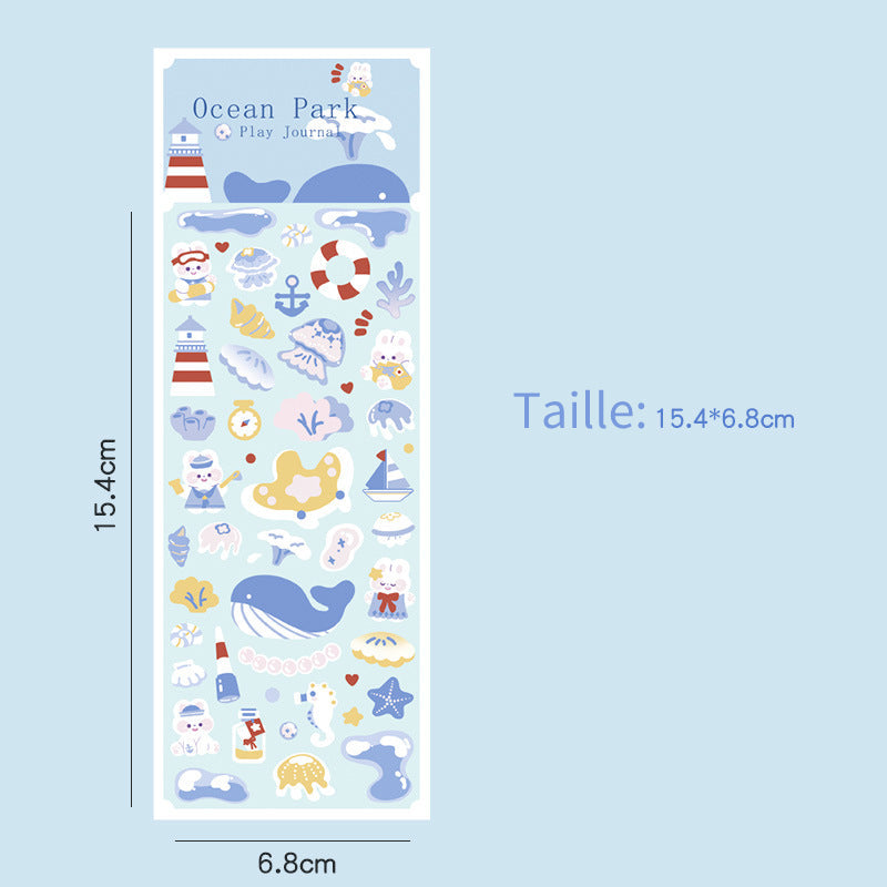 Stickers / Autocollant décoratif / One sheet / Une feuille