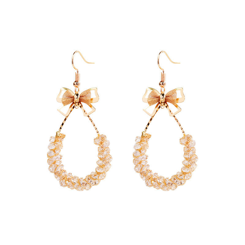 Boucle d'oreilles noeud papillon style princess