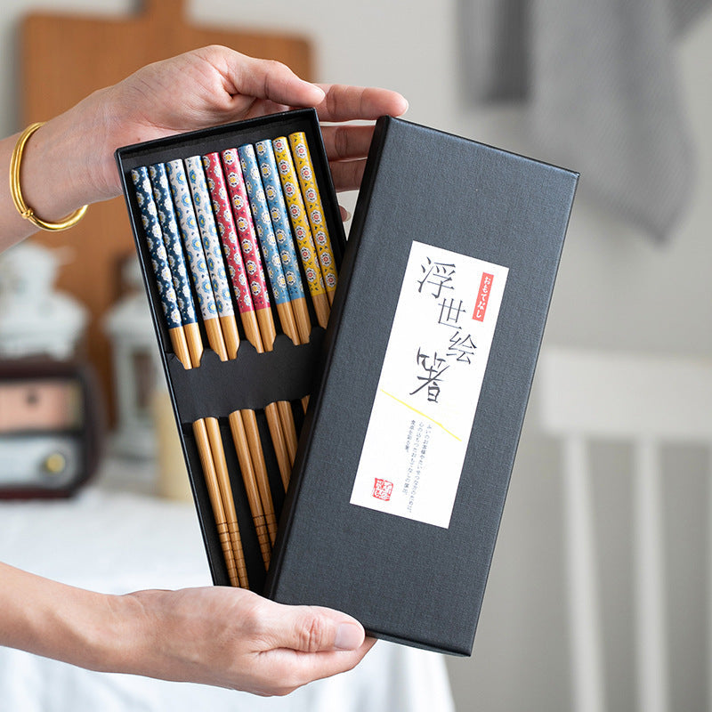Coffret Baguettes Japonaises Maneki Neko