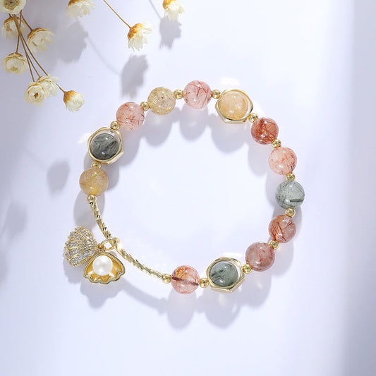 Bracelet élastique en Cristal coloré