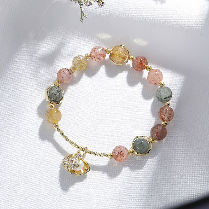 Bracelet élastique en Cristal coloré