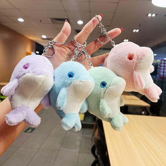 Porte-clé peluche Dauphin - 2 couleurs