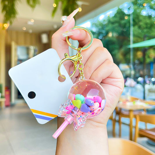 Porte-clé - motif flottant - bonbon
