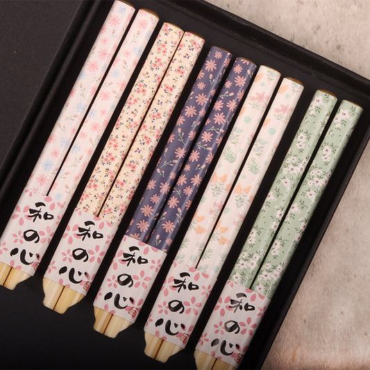 Coffret de Baguettes Japonaises – “Esprit du Wa” (和の心)