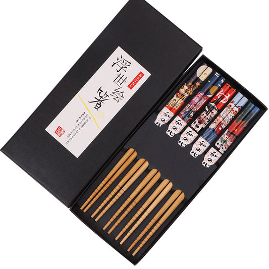 Coffret de Baguettes "Maneki-neko" le chat porte-bonheur
